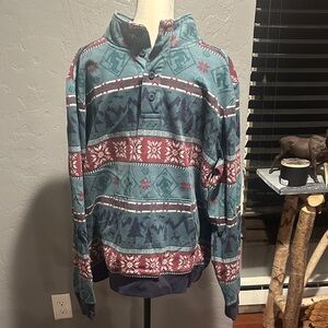 L.L. Bean Multicolor Patterned Sweatshirt